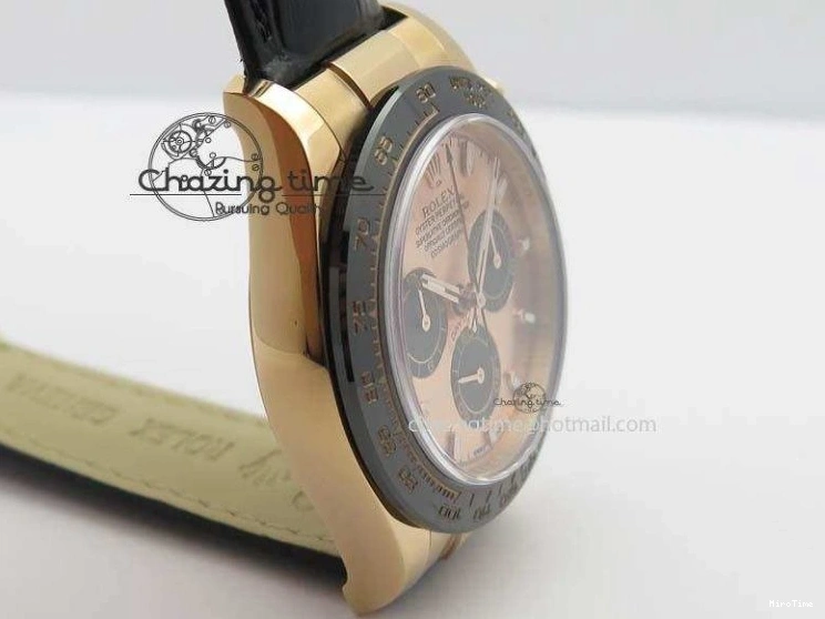 MiroTime 0315 Daytona 116515 Noob 1:1 Best Edition RG Black Dial On Black Leather Strap A NewStyle 3789